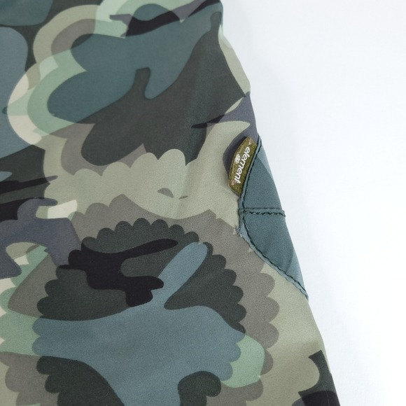 Element Board Shorts Men 34x10 Green Black Tan Camouflage Geometric Pattern Swim - Picture 12 of 14